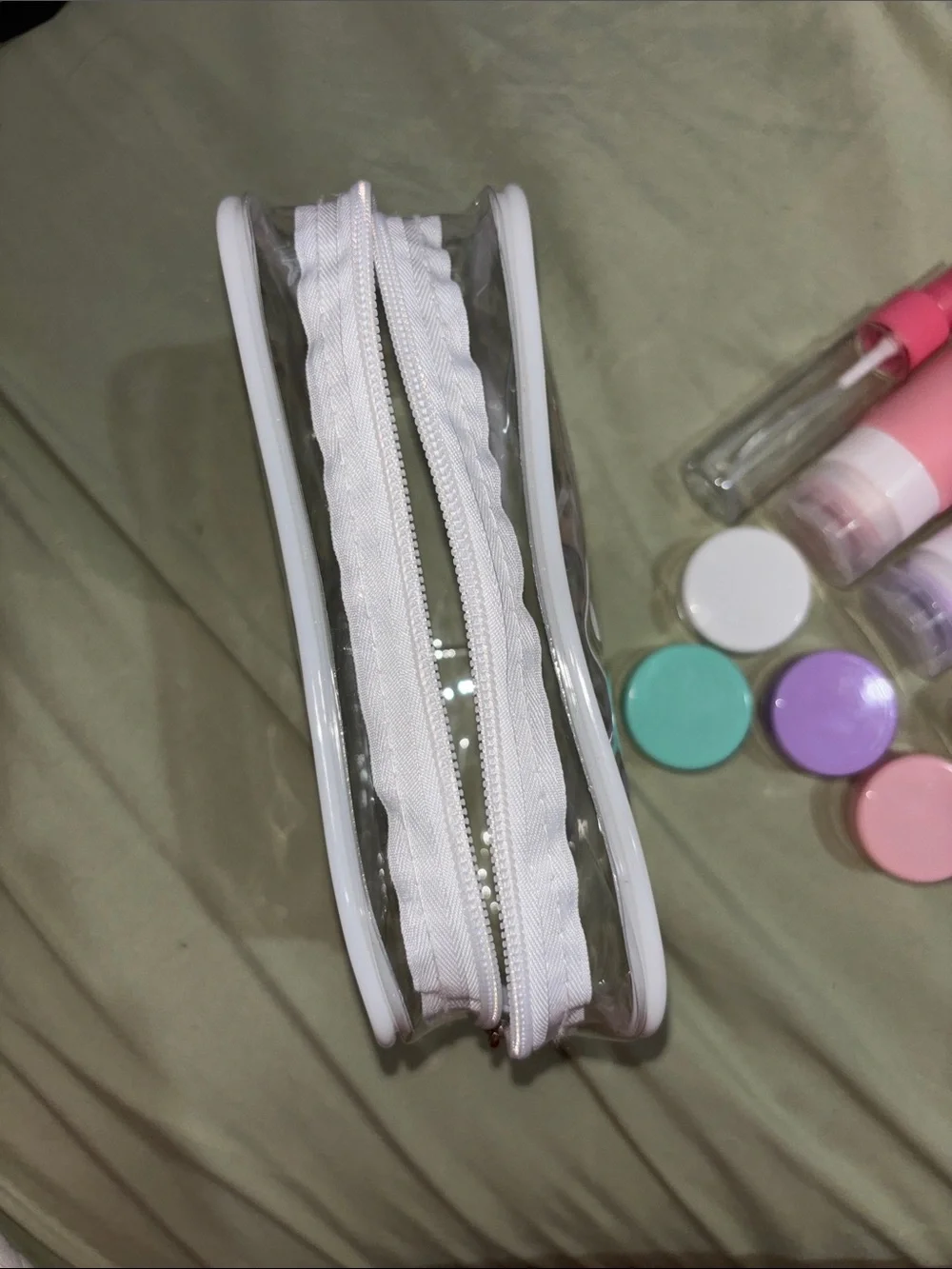 Silicone Travel Skincare Bottle Set - Pastel Pink, Purple, Peach, Mint